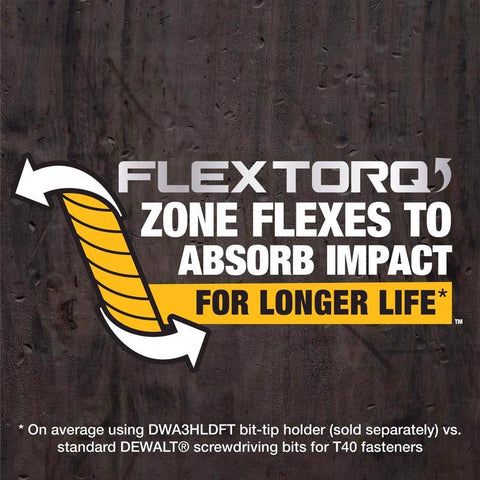 DeWalt Impct Drvr Bit T40 3P