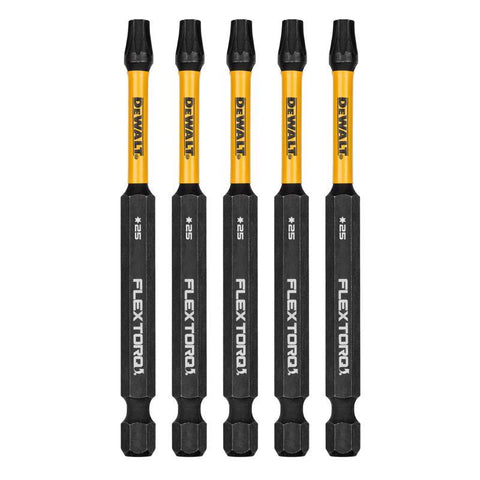 DeWalt FlexTorq Torx Screwdriver Bits, T25 x 3.5 Inch