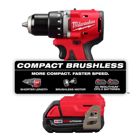 Milwaukee M18 CPBL 1/2" Drill Kit