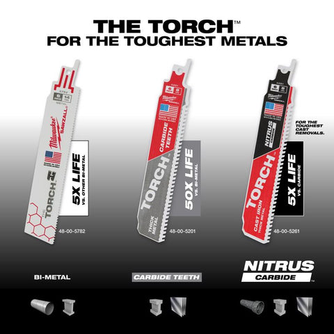 Milwaukee 6" NC Torch Blade
