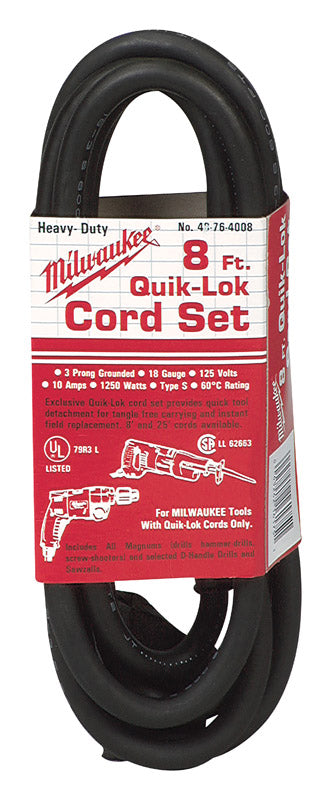 Milwaukee 8' 3-Wire Cord
