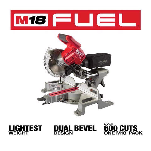 Milwaukee M18 Fuel Dual Bevel Sliding Compound Miter Saw