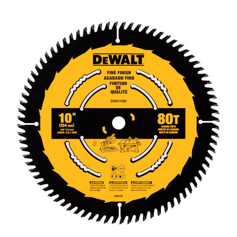 DeWalt 10" 80T Circ Saw Blade