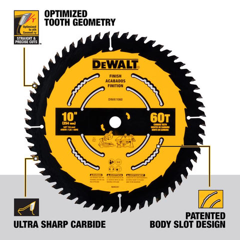 DeWalt 10" 60T Circ Saw Blade