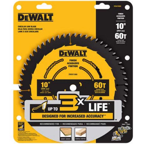 DeWalt 10" 60T Circ Saw Blade