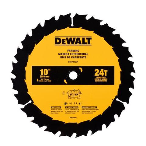 DeWalt 10" 24T Table Saw Blade