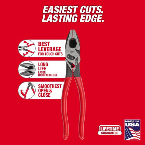 Milwaukee 9" Lineman C&B Pliers