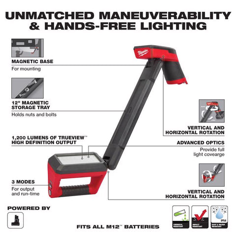 Milwaukee Work Light Batt 1200l
