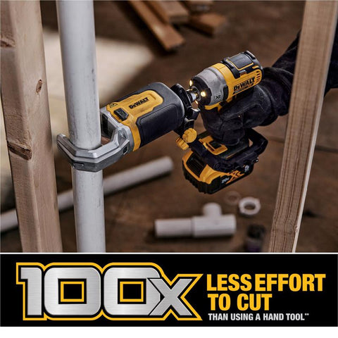 DeWalt DWACPRIR Impact Connect Copper Pipe Cutter, Black/Yellow