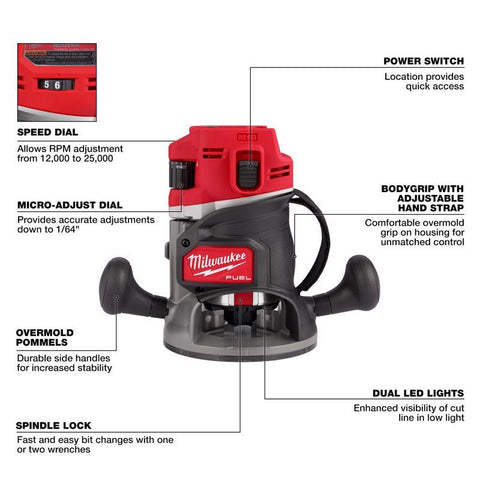 Milwaukee M18 FUEL 1/2" Router