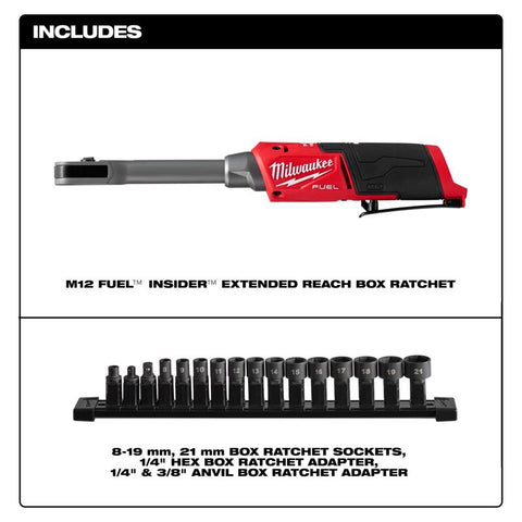 Milwaukee M12 Reach Box Ratchet