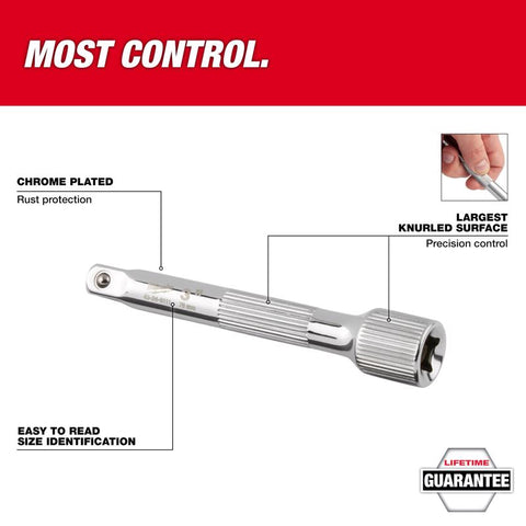 Milwaukee 1/4DR 6" Extension