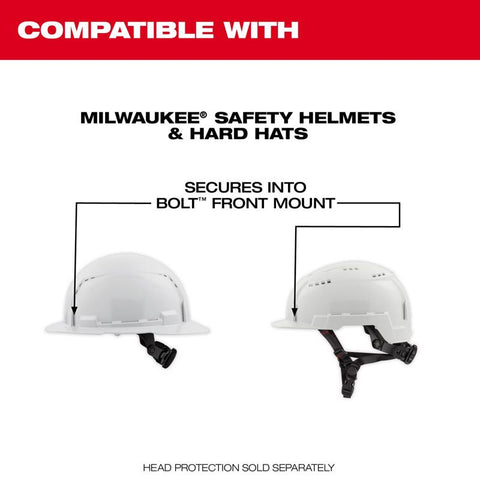 Milwaukee Sfty Glass Blk/clr Bolt