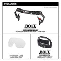 Milwaukee Sfty Glass Blk/clr Bolt