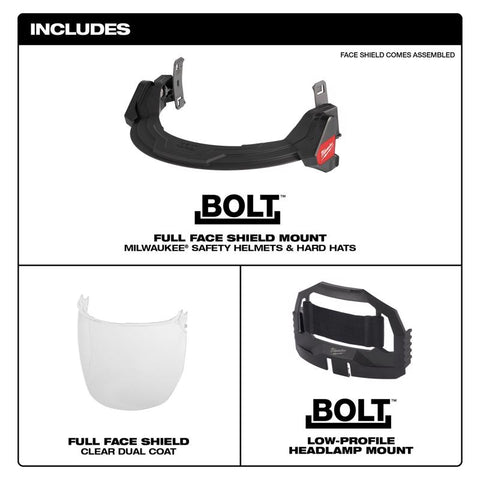 Milwaukee Face Shield Blk/clr Mw