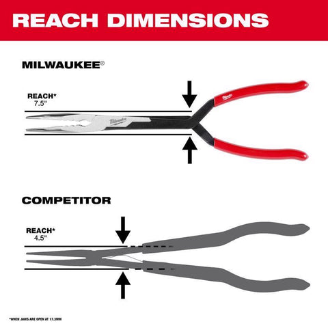 Milwaukee Long Reach Pliers 13" Mw