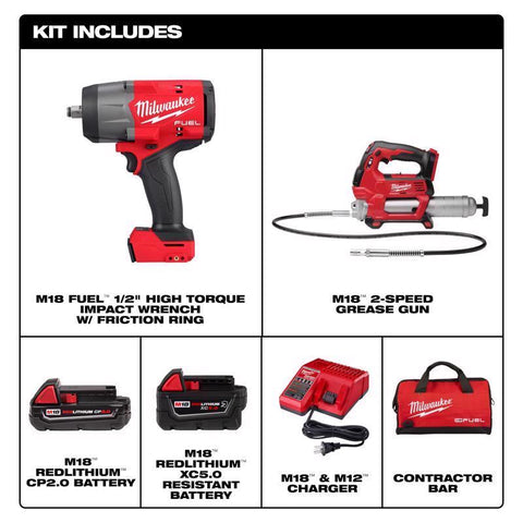Milwaukee M18 Grease Gun Combo