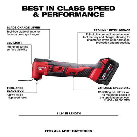Milwaukee m18 Osc Multitool 1bat