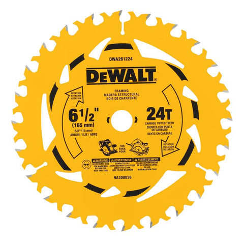DeWalt 6-1/2" 24T Saw Blade