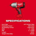 Milwaukee m18 Ht Impact Wrench 1/2