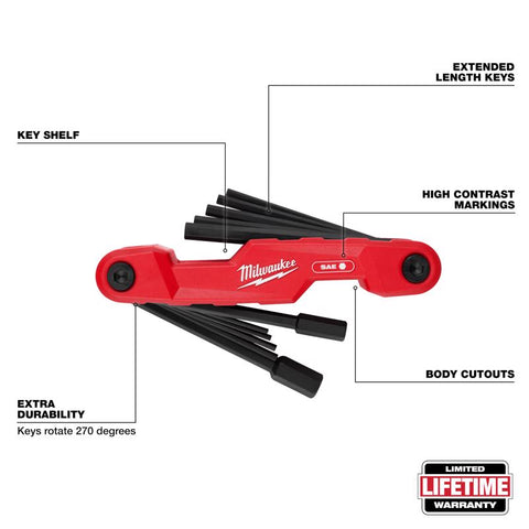 Milwaukee SAE Hex 11Key Set