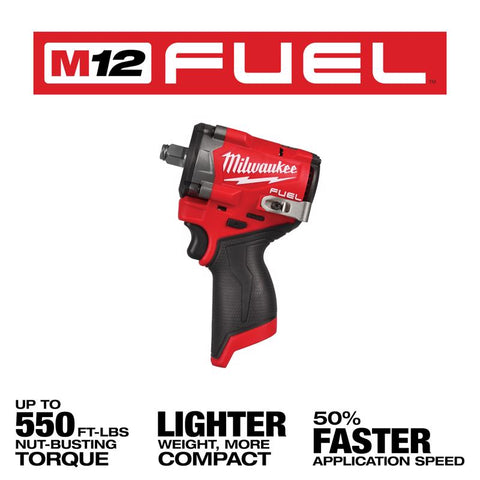 Milwaukee M12 1/2" Imp Wrench