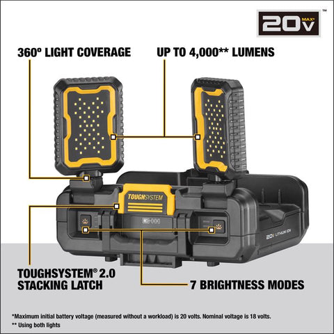 DeWalt Work Light Batt 4000l