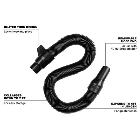Milwaukee Flex Vacuum Hose 1.88"