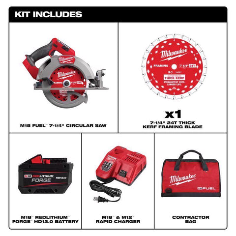 Milwaukee M18 7-1/4" Circ Saw Kit