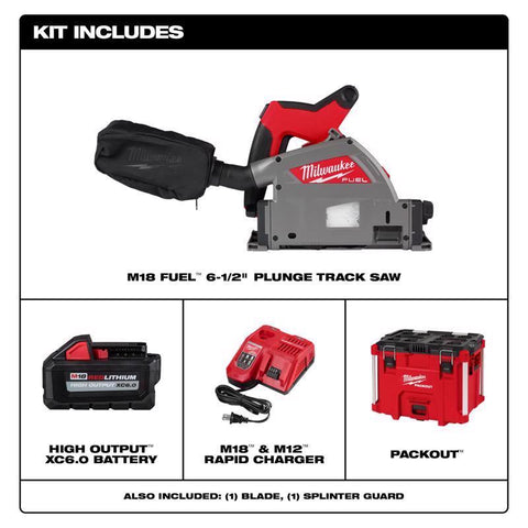 Milwaukee M18 6-1/2"Track Saw Kit
