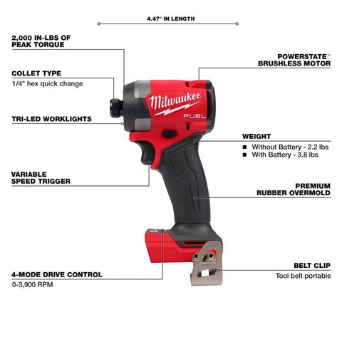 Milwaukee M18 Combo Kit 7TL BRLS