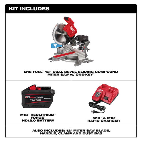 Milwaukee M18 12" Comp Miter Kit