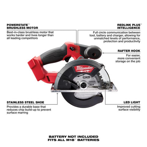 Milwaukee m18 Circ Saw 5-3/8" To