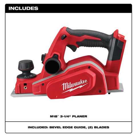 Milwaukee M18 3-1/4" Planer