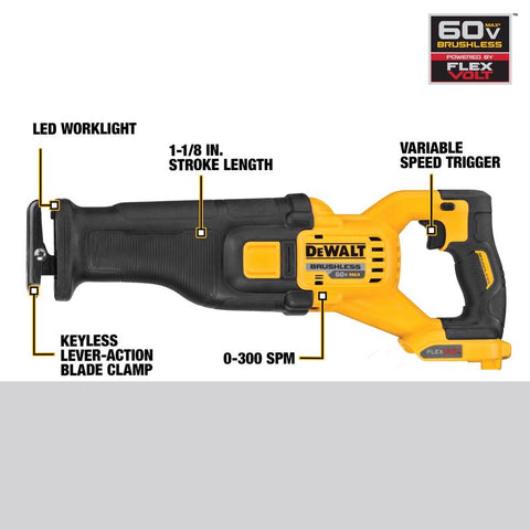 DeWalt DCS389B Brushless Cordless Reciprocating Saw