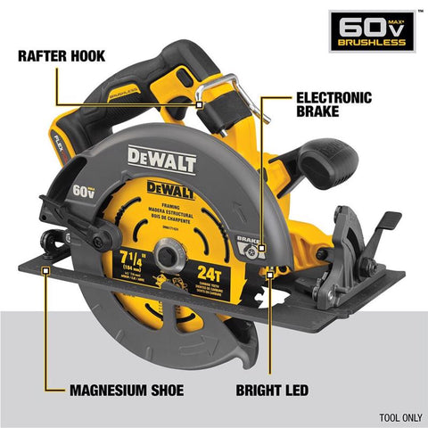 DeWalt 60V Circ Saw 7-1/4"