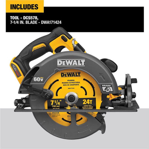 DeWalt 60V Circ Saw 7-1/4"