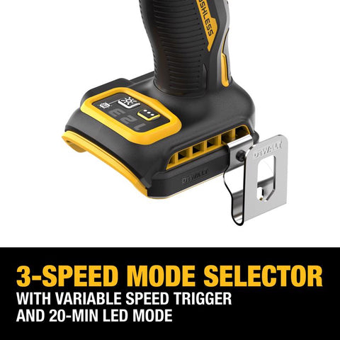 DeWalt 20V MAX XR 1/4 in. 3-Speed Impact Driver Kit (Battery
