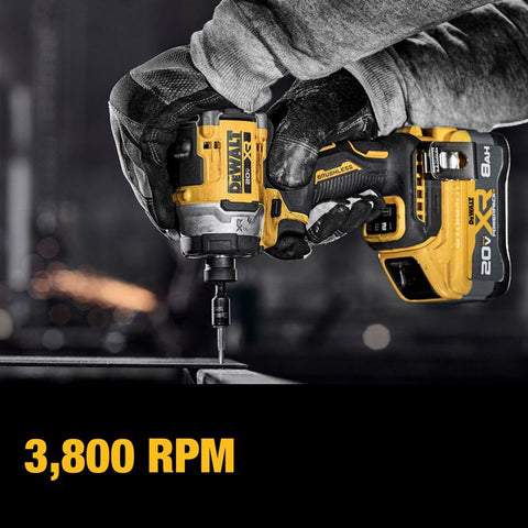DeWalt 20V MAX XR 1/4 in. 3-Speed Impact Driver Kit (Battery