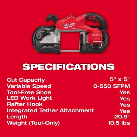 Milwaukee M18 Deep Cut Band Saw