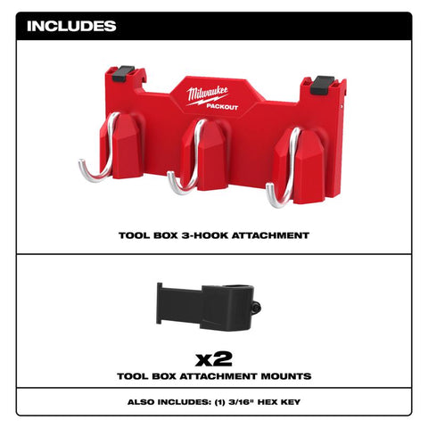 Milwaukee PACKOUT Tool Rack Black/Red