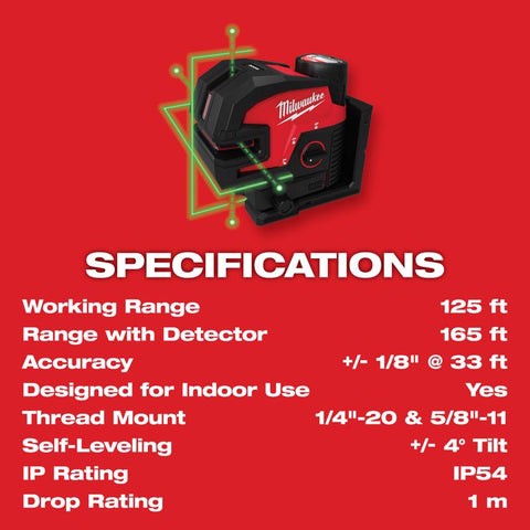 Milwaukee Crs-line Laser Kit 125'