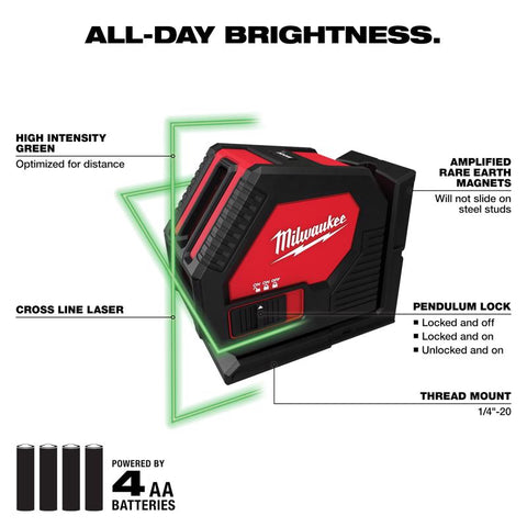 Milwaukee Cross-line Laser 165'