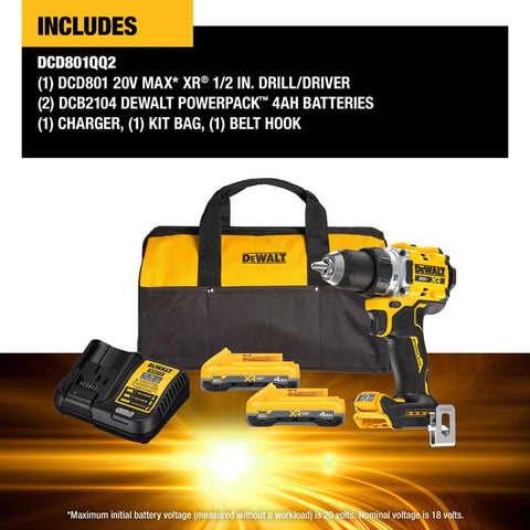 DeWalt 20V XR Drill Diver Kit
