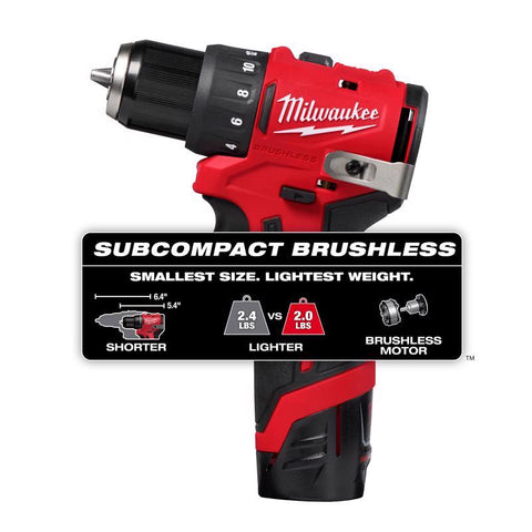 Milwaukee M12 SCPBL Drill Kit