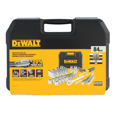 DeWalt Mechanic Tool Set 84p Dw