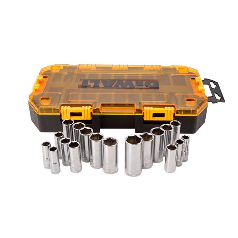 DeWalt Stackable 3/8" Deep Drive Socket Set, 20-Piece