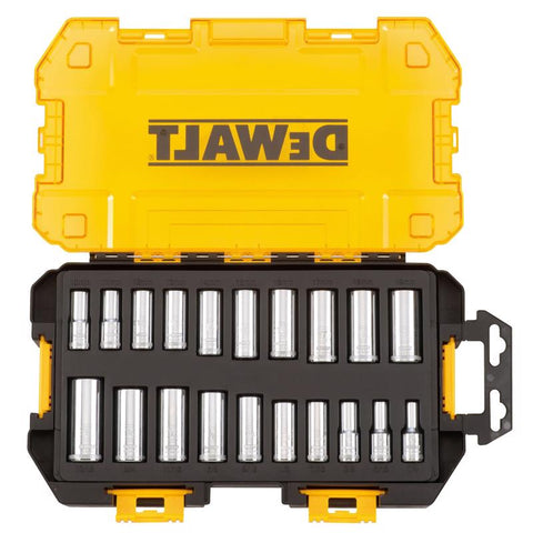 DeWalt Stackable 3/8" Deep Drive Socket Set, 20-Piece