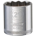 DeWalt Metric 12 Point 3/8" Drive Socket, 21mm
