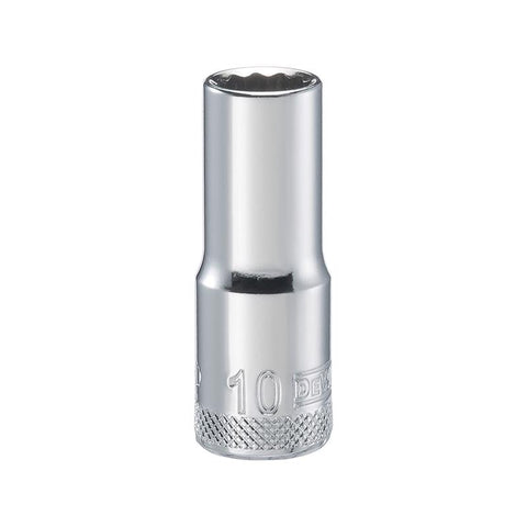 DeWalt Metric 12 Point 3/8" Drive Deep Socket, 10mm